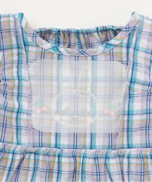 KP / ケーピー Tシャツ | 先染チェック×ドビーチェリードットプリント 上下セット | 詳細4