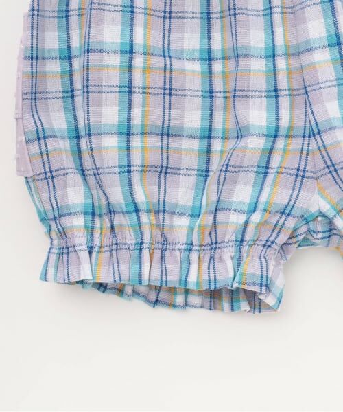 KP / ケーピー Tシャツ | 先染チェック×ドビーチェリードットプリント 上下セット | 詳細8