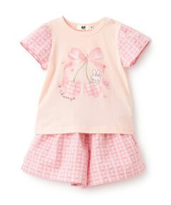 KP / ケーピー Tシャツ | 天竺×先染チェック 上下セット