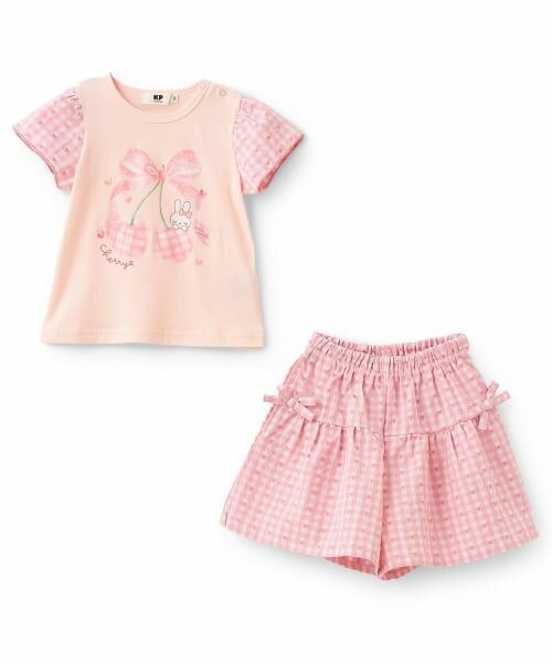 KP / ケーピー Tシャツ | 天竺×先染チェック 上下セット | 詳細2