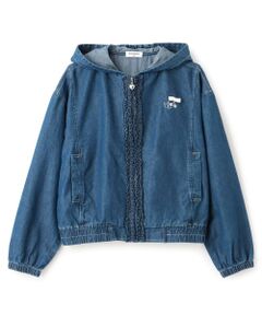 KP / ケーピー パーカー | テンセルデニム ジップアップフーディー