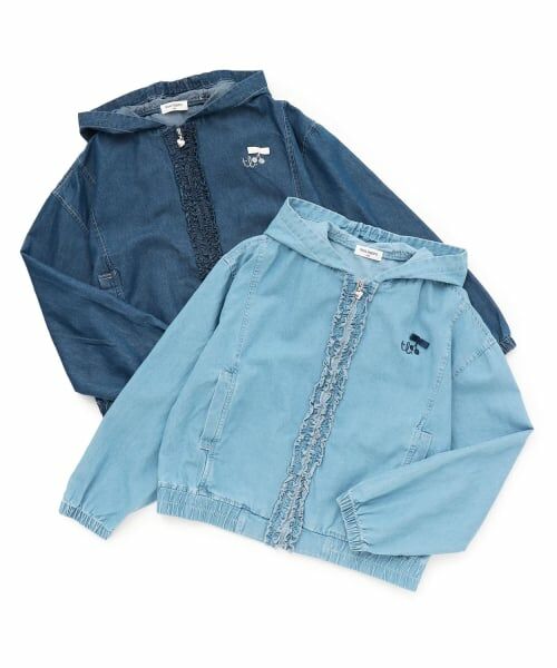 KP / ケーピー パーカー | テンセルデニム ジップアップフーディー | 詳細7