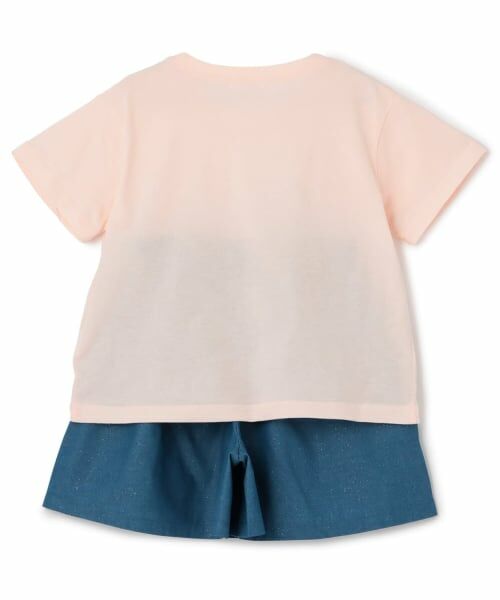 KP / ケーピー Tシャツ | 【Trois Lapins】天竺×ラメデニム 上下セット | 詳細1