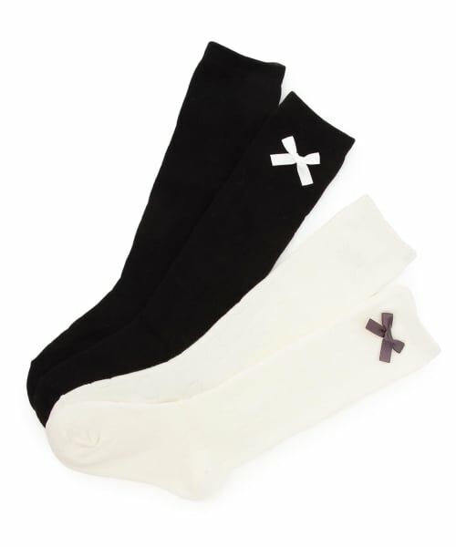 KP / ケーピー ソックス | リボン ハイソックス | 詳細3