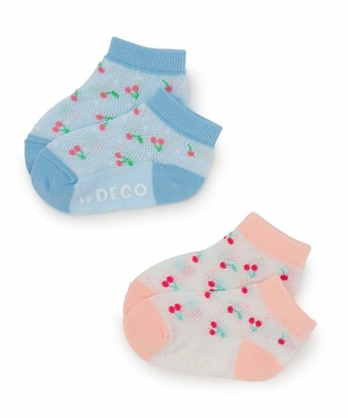 KP / ケーピー ソックス | チェリー総柄 スニーカーソックス 【COOLMAX】 | 詳細4