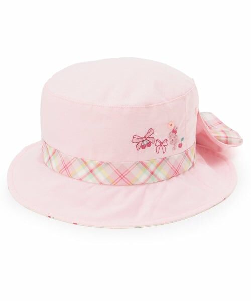 KP / ケーピー ハット | 日除け付きハット（ピンク）