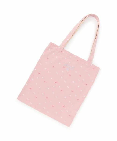 KP / ケーピー リュック・バックパック | デニム総柄プリント バッグ（ピンク）