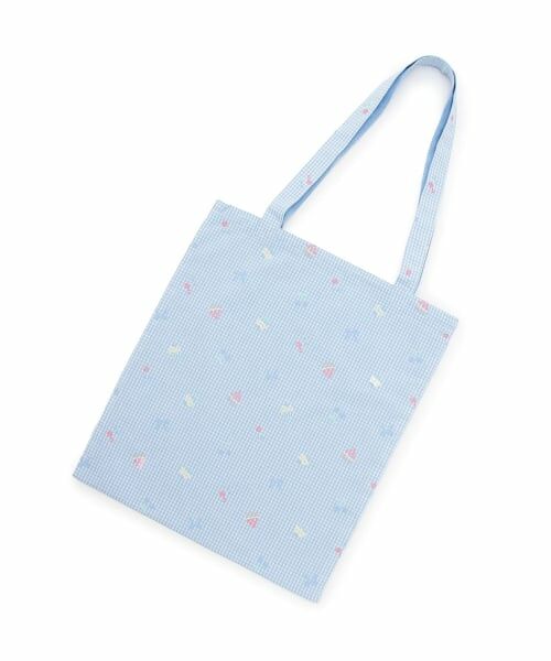 KP / ケーピー トートバッグ | ギンガム 発泡プリント バッグ | 詳細1