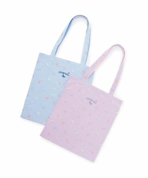 KP / ケーピー トートバッグ | ギンガム 発泡プリント バッグ | 詳細4