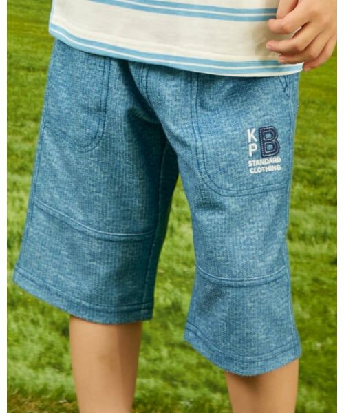 KP / ケーピー ショート・ハーフ・半端丈パンツ | ドライメッシュ デニムプリント ハーフパンツ | 詳細11
