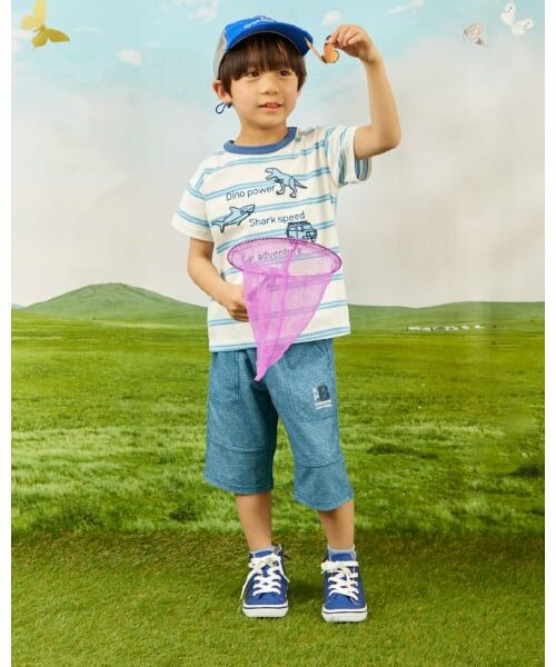 KP / ケーピー ショート・ハーフ・半端丈パンツ | ドライメッシュ デニムプリント ハーフパンツ | 詳細12