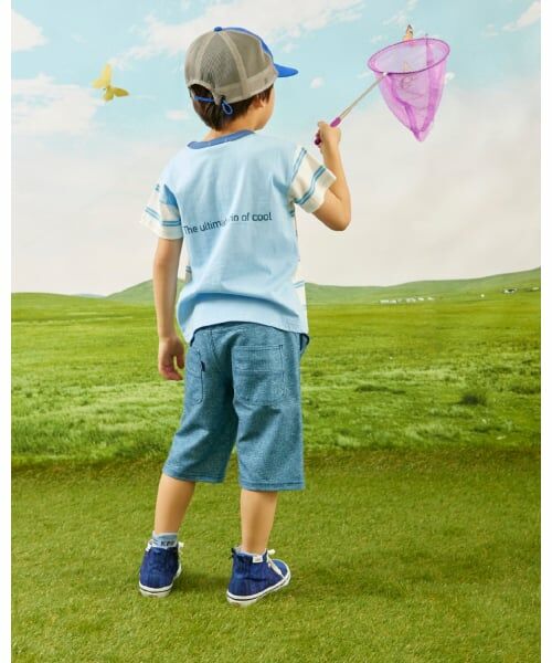 KP / ケーピー ショート・ハーフ・半端丈パンツ | ドライメッシュ デニムプリント ハーフパンツ | 詳細13