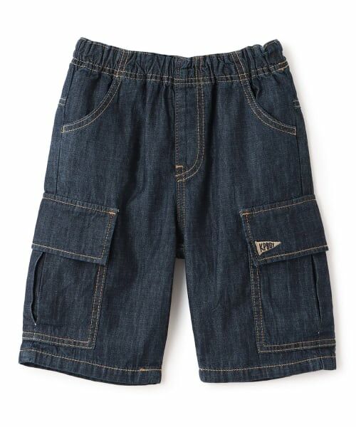 KP / ケーピー ショート・ハーフ・半端丈パンツ | デニム ハーフパンツ（紺）