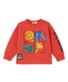 KP / ケーピー Tシャツ | 【GOOD PRICE】 アニマルモチーフプリント長袖Tシャツ