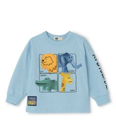 KP / ケーピー Tシャツ | 【GOOD PRICE】 アニマルモチーフプリント長袖Tシャツ