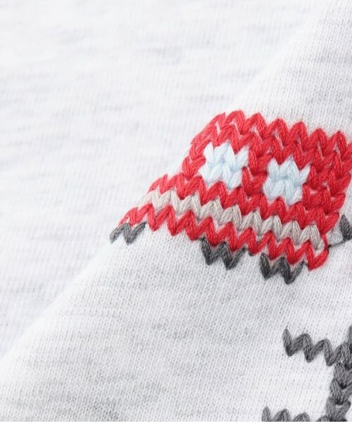 KP / ケーピー Tシャツ | 電車柄クロス刺しゅう 長袖Tシャツ | 詳細6