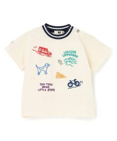 KP / ケーピー Tシャツ | ハンド刺しゅう風 半袖Tシャツ