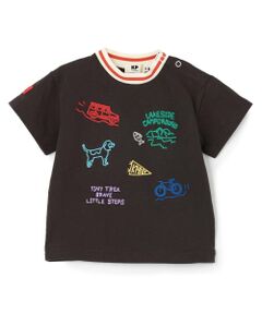 KP / ケーピー Tシャツ | ハンド刺しゅう風 半袖Tシャツ