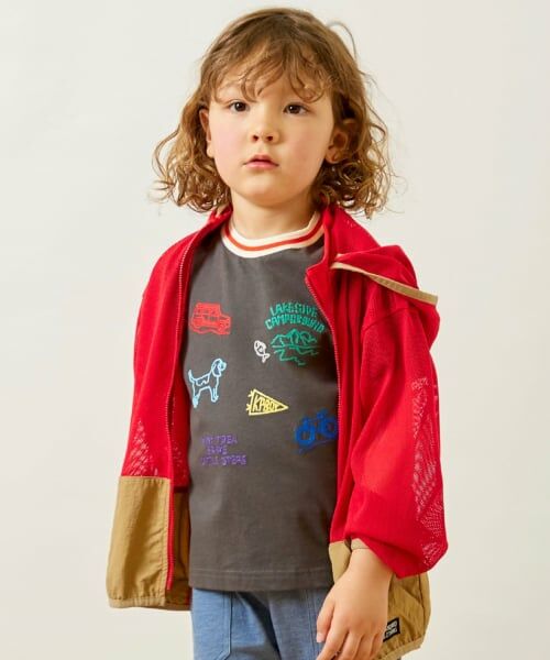 KP / ケーピー Tシャツ | ハンド刺しゅう風 半袖Tシャツ | 詳細13