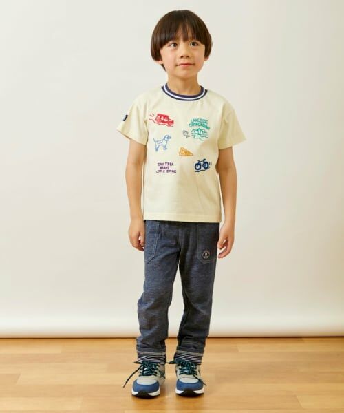 KP / ケーピー Tシャツ | ハンド刺しゅう風 半袖Tシャツ | 詳細14