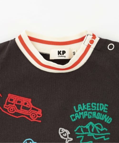 KP / ケーピー Tシャツ | ハンド刺しゅう風 半袖Tシャツ | 詳細2