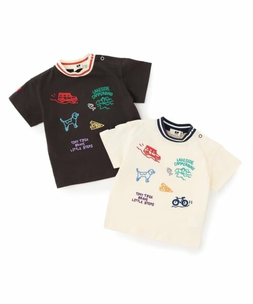 KP / ケーピー Tシャツ | ハンド刺しゅう風 半袖Tシャツ | 詳細8