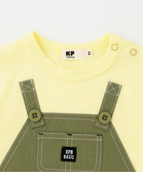 KP / ケーピー Tシャツ | オーバーオール風 半袖Tシャツ | 詳細2