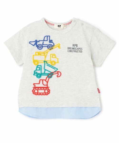 KP / ケーピー Tシャツ | 働く車 半袖Tシャツ（オートミール）