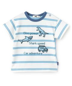 KP / ケーピー Tシャツ | ワッペン ボーダーＴシャツ