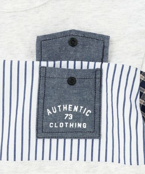 KP / ケーピー Tシャツ | パッチワーク切り替え Tシャツ | 詳細4