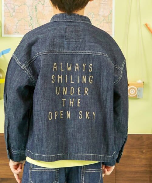 KP / ケーピー ブルゾン | バンドカラー デニムジャケット | 詳細12