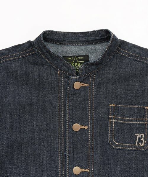 KP / ケーピー ブルゾン | バンドカラー デニムジャケット | 詳細2