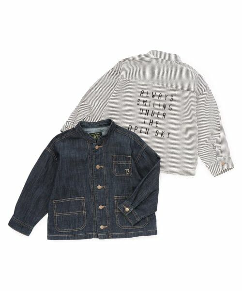 KP / ケーピー ブルゾン | バンドカラー デニムジャケット | 詳細8