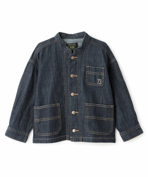 KP / ケーピー ブルゾン | バンドカラー デニムジャケット | 詳細9