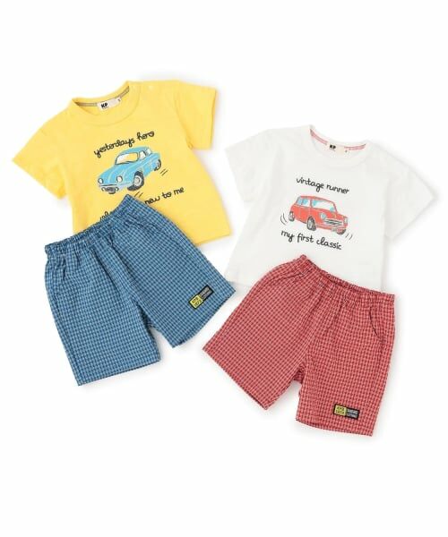 KP / ケーピー Tシャツ | 車T×チェックハーフパンツ セット | 詳細12