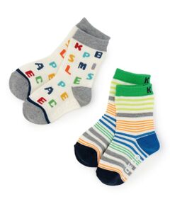 KP / ケーピー ソックス | クルーソックス 【2足組】