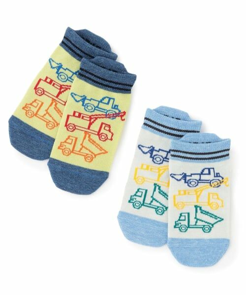 KP / ケーピー ソックス | 働く車柄 スニーカー丈ソックス | 詳細5