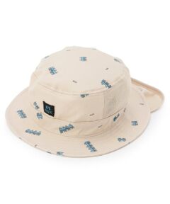 KP / ケーピー ハット | 電車総柄プリント 日除け付きハット