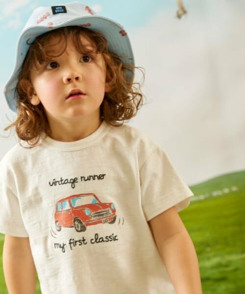 KP / ケーピー ハット | 電車総柄プリント 日除け付きハット | 詳細10