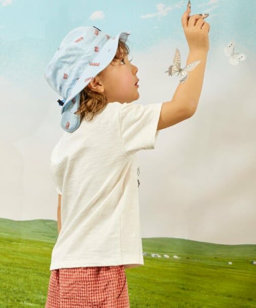 KP / ケーピー ハット | 電車総柄プリント 日除け付きハット | 詳細11