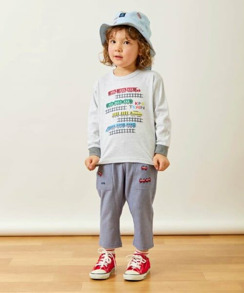 KP / ケーピー ハット | 電車総柄プリント 日除け付きハット | 詳細13