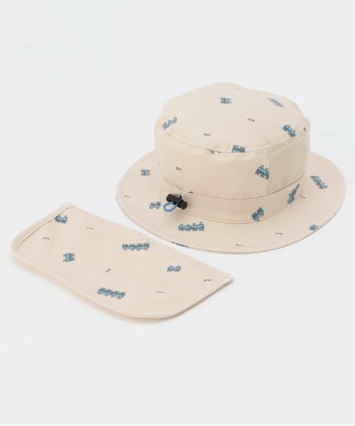 KP / ケーピー ハット | 電車総柄プリント 日除け付きハット | 詳細2