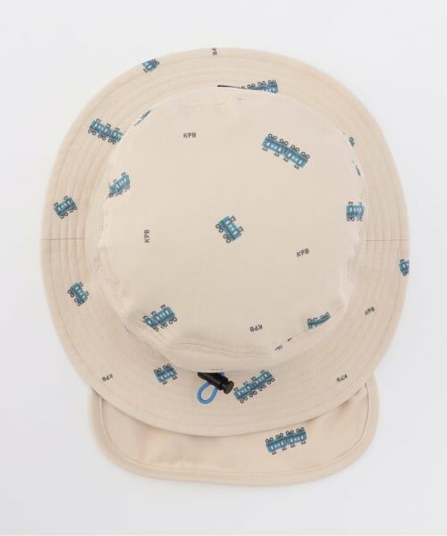 KP / ケーピー ハット | 電車総柄プリント 日除け付きハット | 詳細5