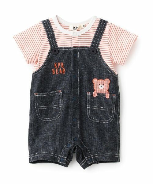 KP / ケーピー ロンパース | レイヤード風 ショートオール | 詳細10