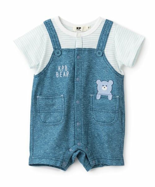KP / ケーピー ロンパース | レイヤード風 ショートオール | 詳細11