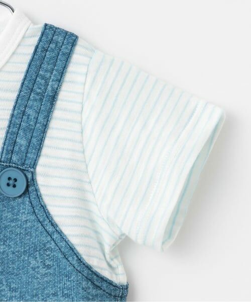 KP / ケーピー ロンパース | レイヤード風 ショートオール | 詳細3