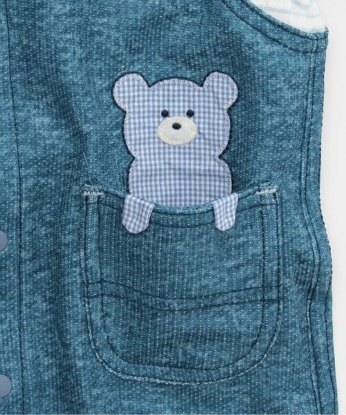 KP / ケーピー ロンパース | レイヤード風 ショートオール | 詳細5