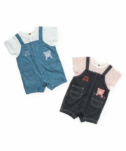 KP / ケーピー ロンパース | レイヤード風 ショートオール | 詳細9