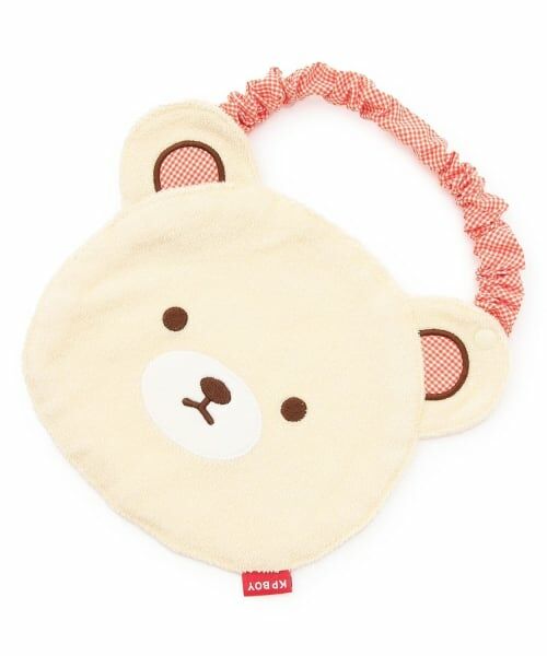 KP / ケーピー スタイ・ビブ | くま顔 スタイ（クリーム）