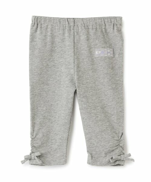 KP / ケーピー レギンス・スパッツ | ベア天竺 スパッツ 6分丈（トップ グレー）